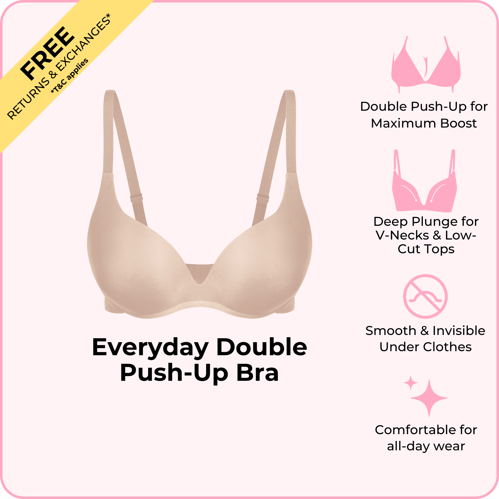 Everyday Double Push-Up Bra