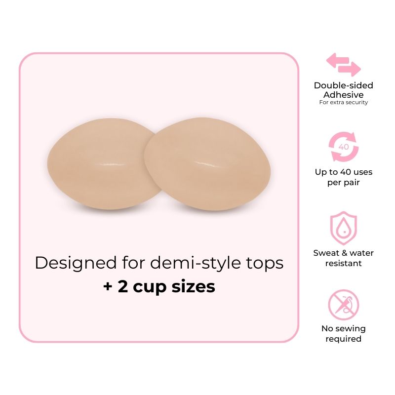 32DD/34D/36C Pair Silicone Narrow Breast Forms Boobs Forms