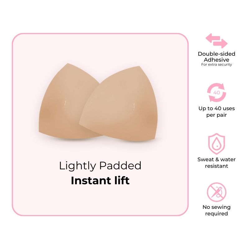 Silicone Filled Double Push-Up Bra Pad Inserts