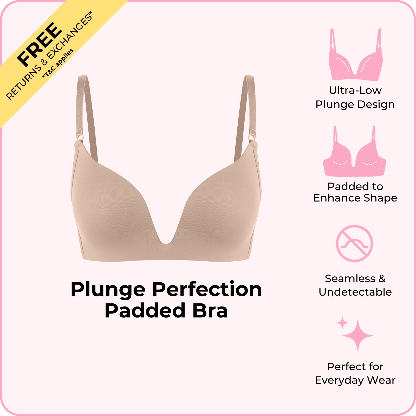 Plunge Perfection Padded Bra