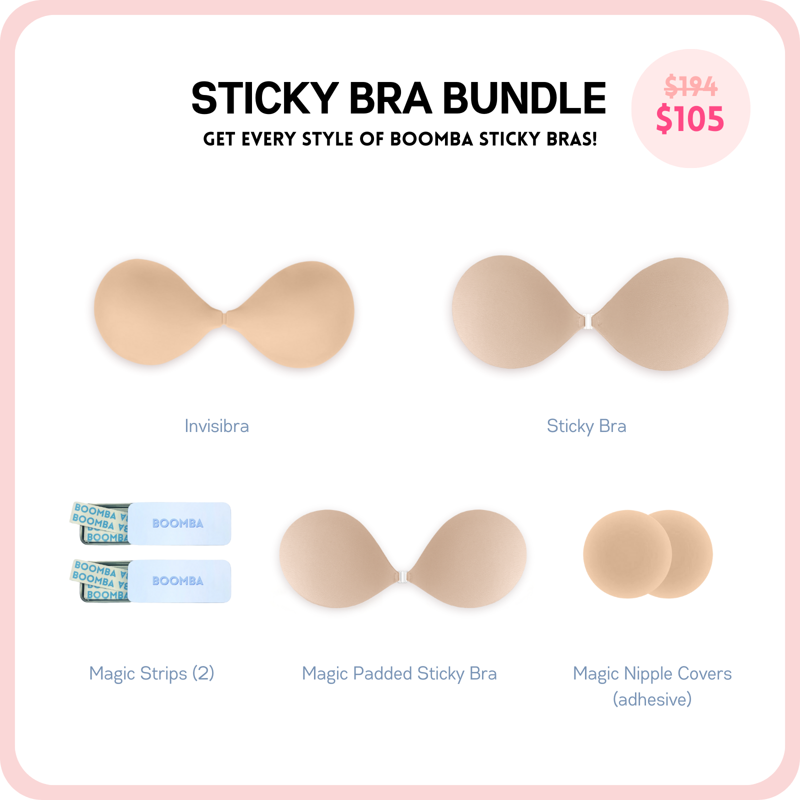 Sticky Bra Bundle (Pre-order now, ships Feb 24)