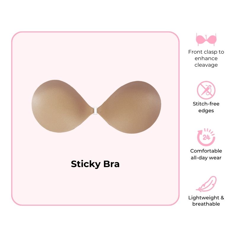 BOOMBA Sticky Bra, Amazing coverage and comfort!