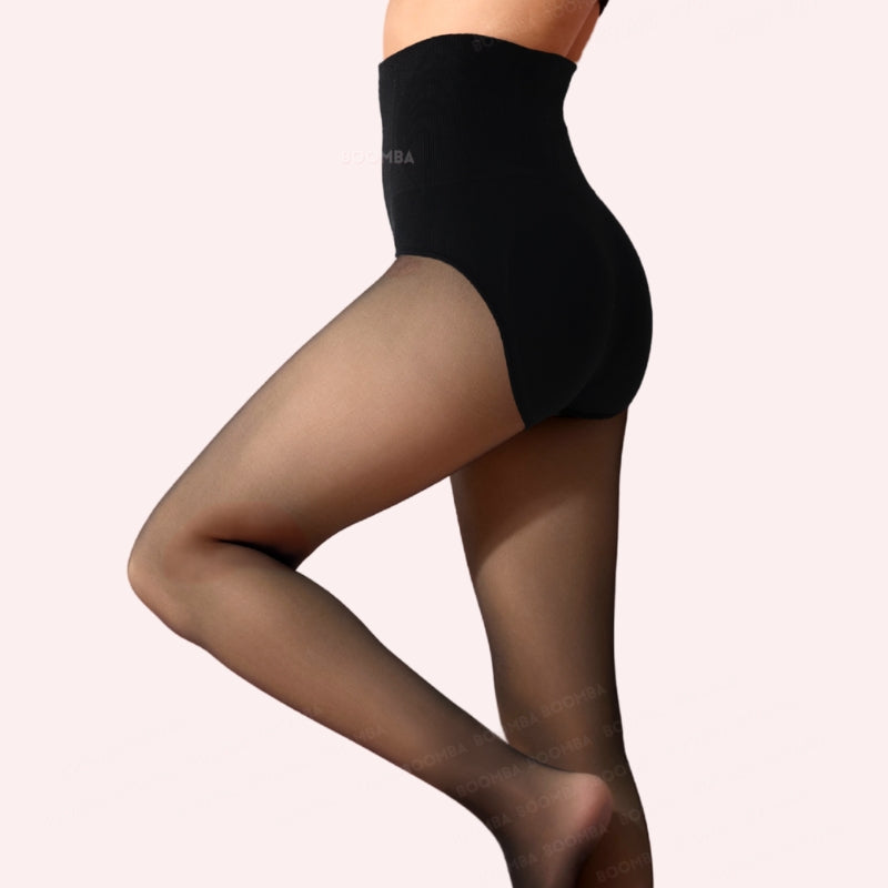 Shaping Thermal Tights - Fleece-Lined Shaping Tights with Anti