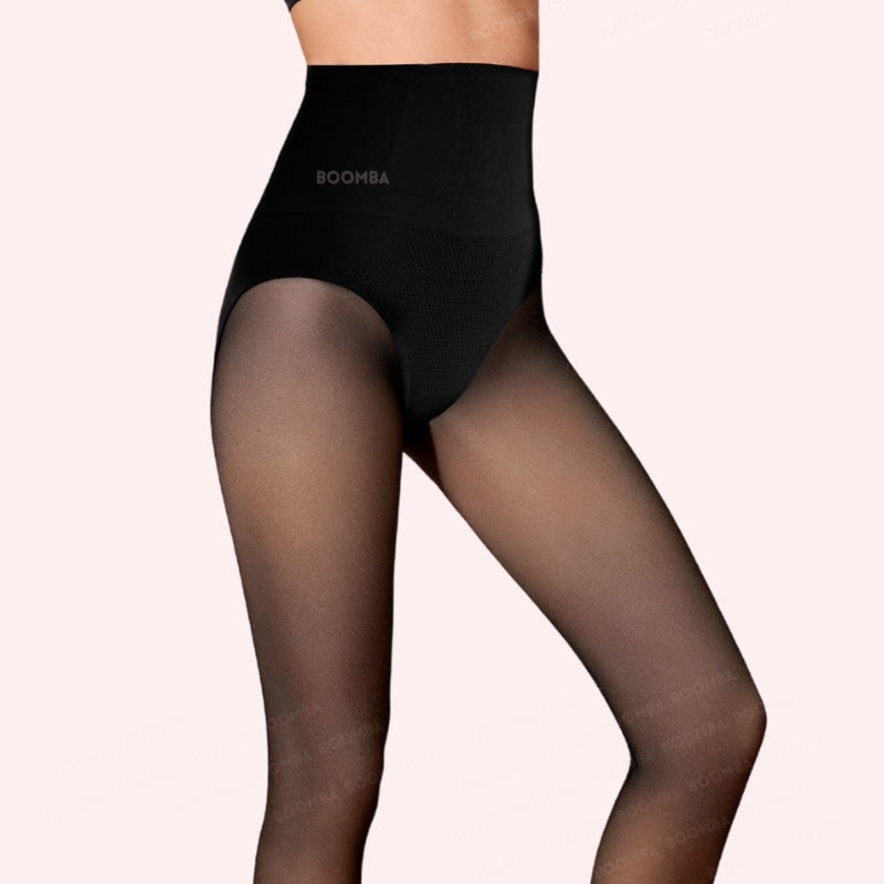 Shaping Thermal Tights - Fleece-Lined Shaping Tights with Anti