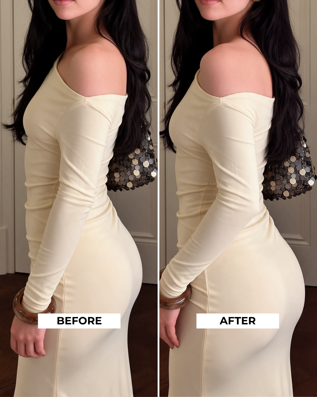 Like a push-up bra, but for your butt.