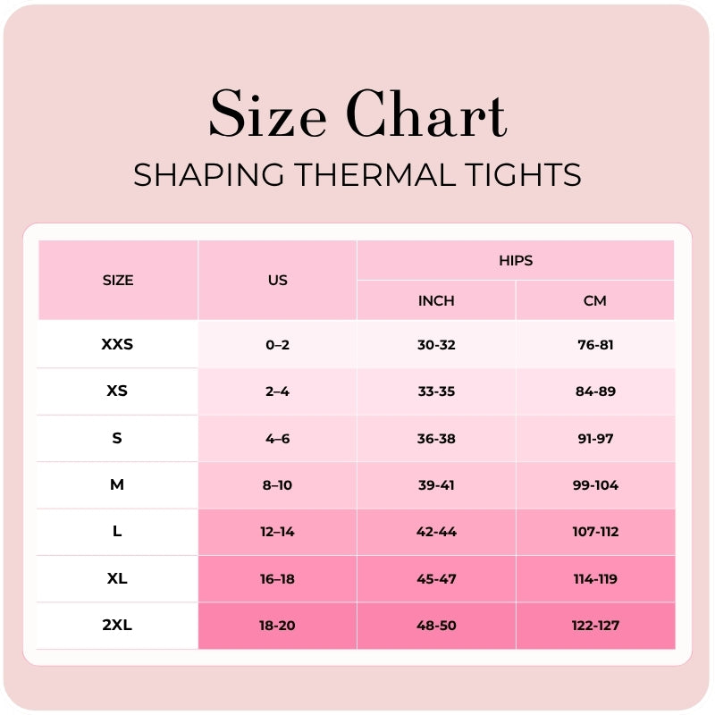 Shaping Thermal Tights - Fleece-Lined Shaping Tights with Anti