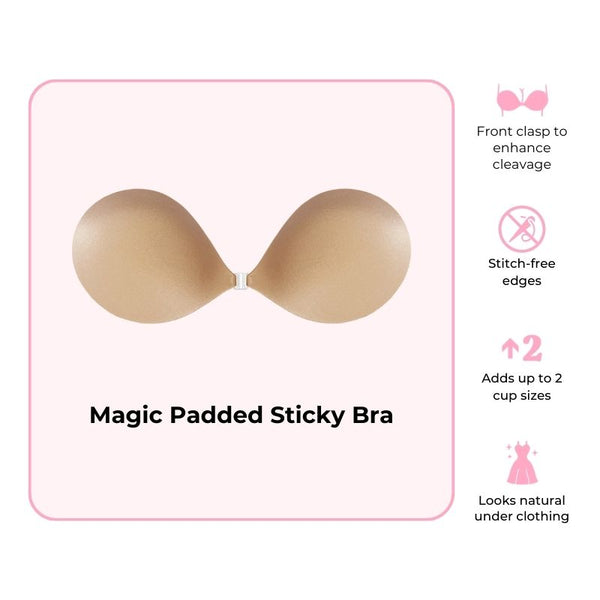 The Wedding Bra - Ultra Padded Stick on Bra - A-D Cup White at   Women's Clothing store