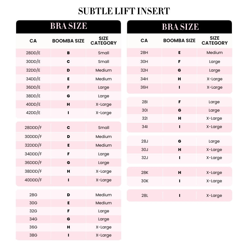 Subtle Lift Inserts